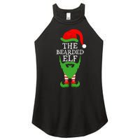 Festive Holiday Matching Ugly Christmas Sweater Bearded Elf Women's Perfect Tri Rocker Tank