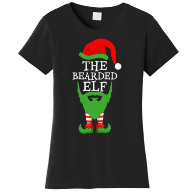 Festive Holiday Matching Ugly Christmas Sweater Bearded Elf Women's T-Shirt