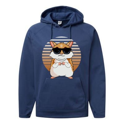 Funny Hamster Meaningful Gift Performance Fleece Hoodie