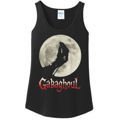 Funny Hand Moon Gabagool Halloween Ladies Essential Tank