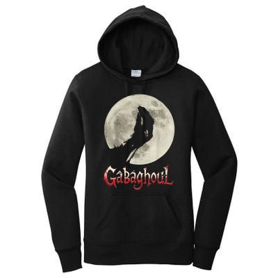 Funny Hand Moon Gabagool Halloween Women's Pullover Hoodie