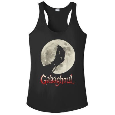 Funny Hand Moon Gabagool Halloween Ladies PosiCharge Competitor Racerback Tank