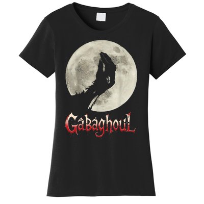 Funny Hand Moon Gabagool Halloween Women's T-Shirt