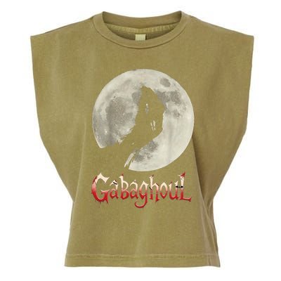 Funny Hand Moon Gabagool Halloween Garment-Dyed Women's Muscle Tee