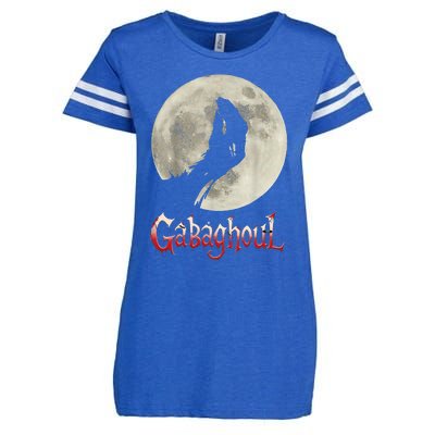 Funny Hand Moon Gabagool Halloween Enza Ladies Jersey Football T-Shirt