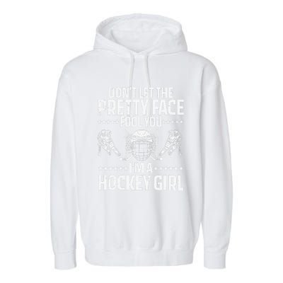 Field Hockey Mom Field Hockey Player Hockey Fan Garment-Dyed Fleece Hoodie