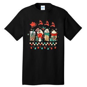 Festive Holiday Mug Retro Winter Vibes & Cozy Christmas Tall T-Shirt