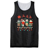 Festive Holiday Mug Retro Winter Vibes & Cozy Christmas Mesh Reversible Basketball Jersey Tank