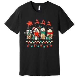 Festive Holiday Mug Retro Winter Vibes & Cozy Christmas Premium T-Shirt