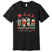 Festive Holiday Mug Retro Winter Vibes & Cozy Christmas Premium T-Shirt