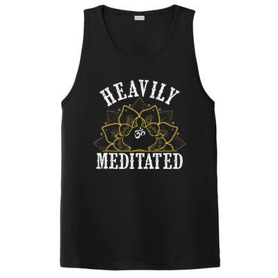 Funny Heavily Meditated Meditation Yoga PosiCharge Competitor Tank