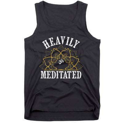 Funny Heavily Meditated Meditation Yoga Tank Top