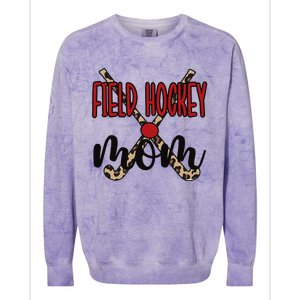 Field Hockey Mom Of A Field Hockey Player Mama Colorblast Crewneck Sweatshirt