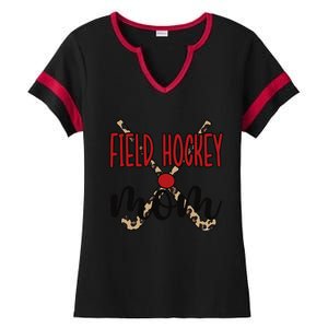 Field Hockey Mom Of A Field Hockey Player Mama Ladies Halftime Notch Neck Tee