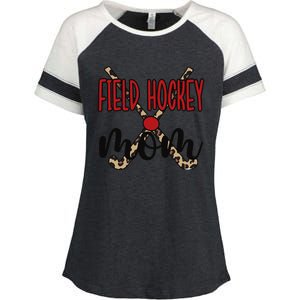 Field Hockey Mom Of A Field Hockey Player Mama Enza Ladies Jersey Colorblock Tee