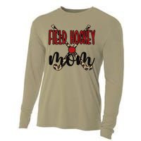 Field Hockey Mom Of A Field Hockey Player Mama Cooling Performance Long Sleeve Crew