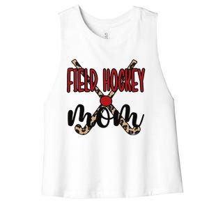 Field Hockey Mom Of A Field Hockey Player Mama Women's Racerback Cropped Tank