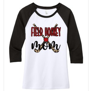 Field Hockey Mom Of A Field Hockey Player Mama Women's Tri-Blend 3/4-Sleeve Raglan Shirt