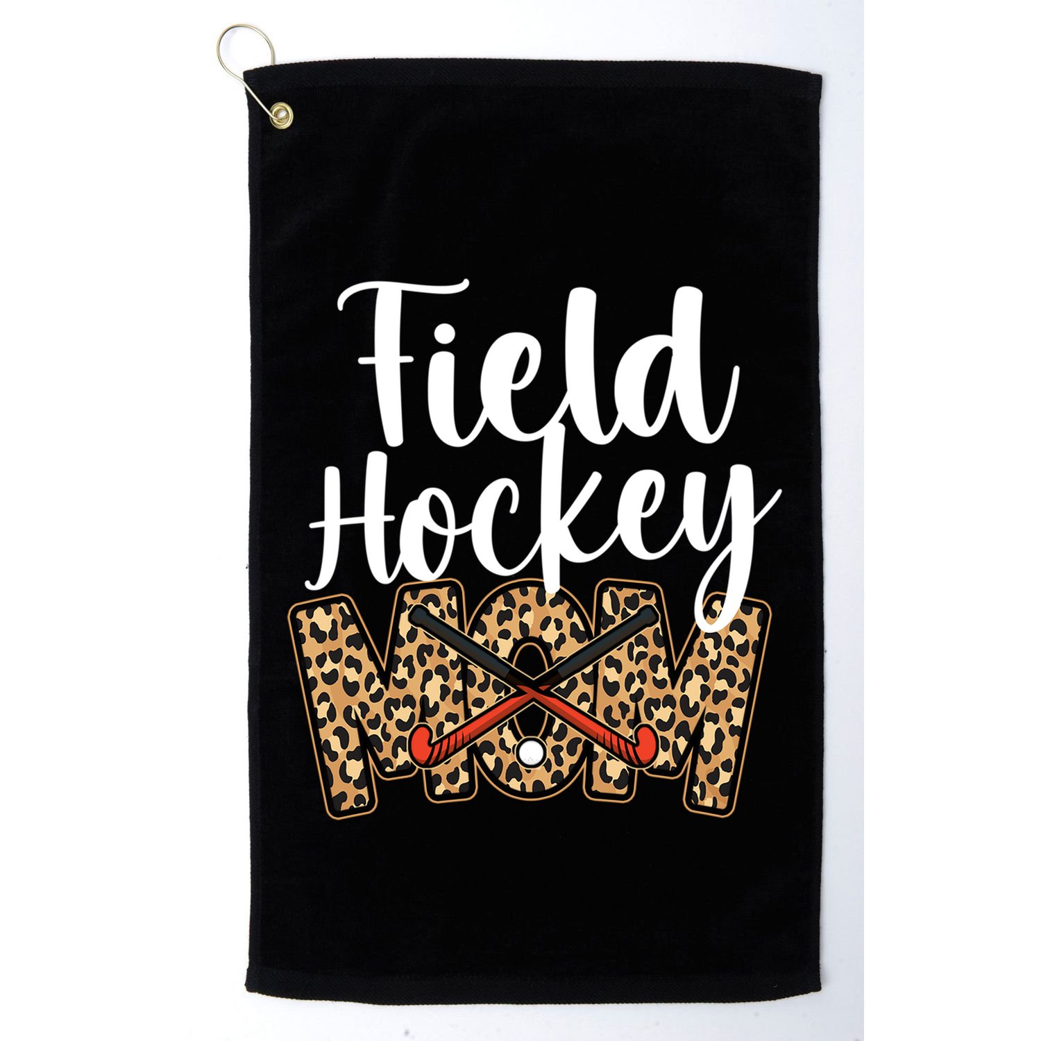 Field Hockey Mom Leopard Cheetah Field Hockey Mom Gift Golf Towel