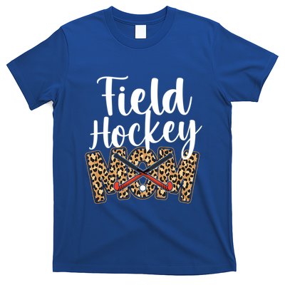 Field Hockey Mom Leopard Cheetah Field Hockey Mom Gift T-Shirt