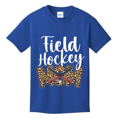 Field Hockey Mom Leopard Cheetah Field Hockey Mom Gift Kids T-Shirt