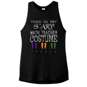 Funny Halloween Math Teacher Costume Ladies PosiCharge Tri-Blend Wicking Tank