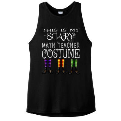 Funny Halloween Math Teacher Costume Ladies PosiCharge Tri-Blend Wicking Tank