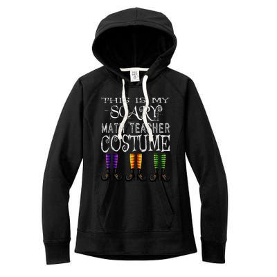 Funny Halloween Math Teacher Costume Women's Fleece Hoodie