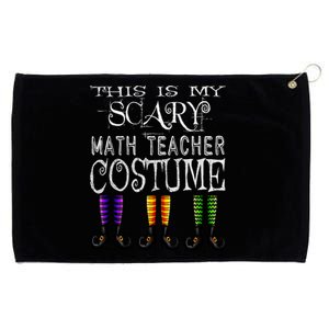 Funny Halloween Math Teacher Costume Grommeted Golf Towel