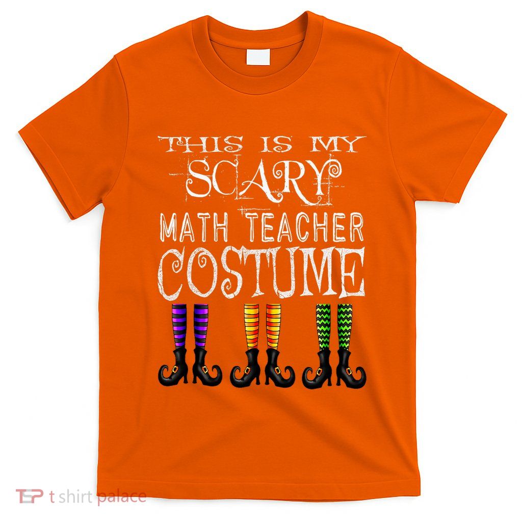Funny Halloween Math Teacher Costume T-Shirt