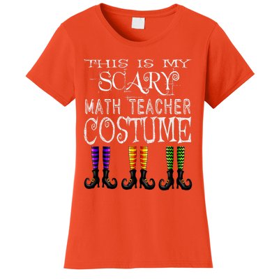 Funny Halloween Math Teacher Costume Women's T-Shirt