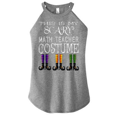 Funny Halloween Math Teacher Costume Women's Perfect Tri Rocker Tank