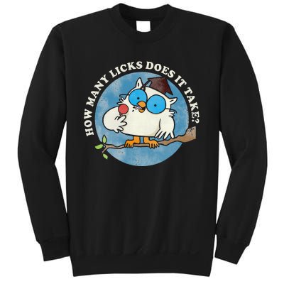 Funny How Many Licks Does It Take Funny Owl Lover Sweatshirt