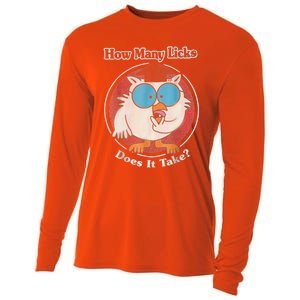 Funny How Many Licks Does It Take Cooling Performance Long Sleeve Crew