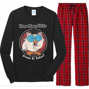 Funny How Many Licks Does It Take Long Sleeve Pajama Set