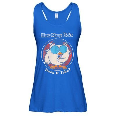 Funny How Many Licks Does It Take Ladies Essential Flowy Tank