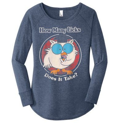 Funny How Many Licks Does It Take Women's Perfect Tri Tunic Long Sleeve Shirt