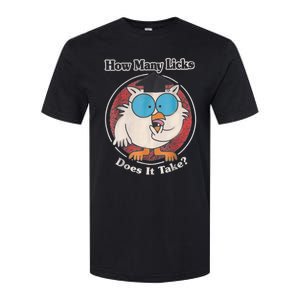 Funny How Many Licks Does It Take Softstyle CVC T-Shirt