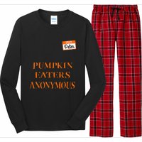 Funny Hello My Name Is Peter Pumpkin Eaters Anonymous Long Sleeve Pajama Set