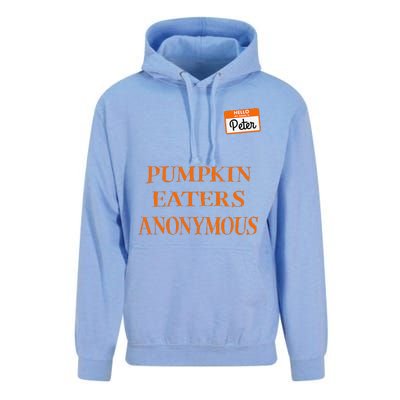 Funny Hello My Name Is Peter Pumpkin Eaters Anonymous Unisex Surf Hoodie