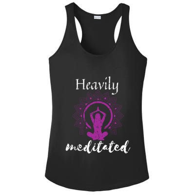 Funny Heavily Meditation Spiritual Yoga Meditated Dala Funny Gift Ladies PosiCharge Competitor Racerback Tank