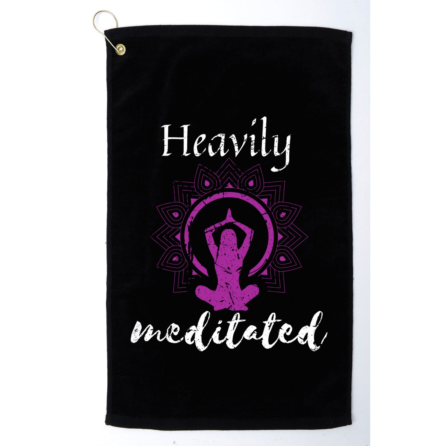 Funny Heavily Meditation Spiritual Yoga Meditated Dala Funny Gift Golf Towel