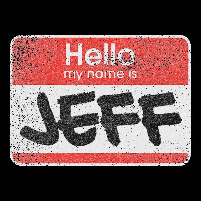 Funny Hello My Name Is Jeff Meme 16 in Basic Backpack