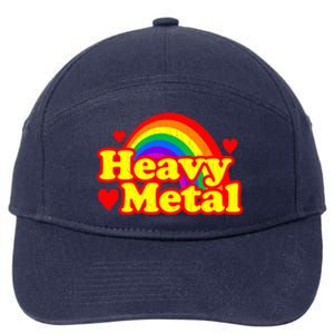 Funny Heavy Metal Rainbow 7-Panel Snapback Hat