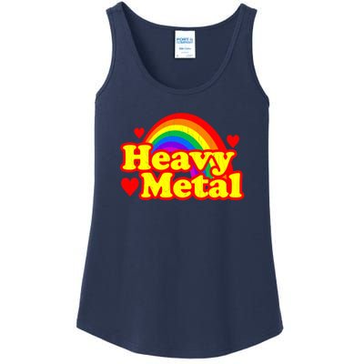 Funny Heavy Metal Rainbow Ladies Essential Tank