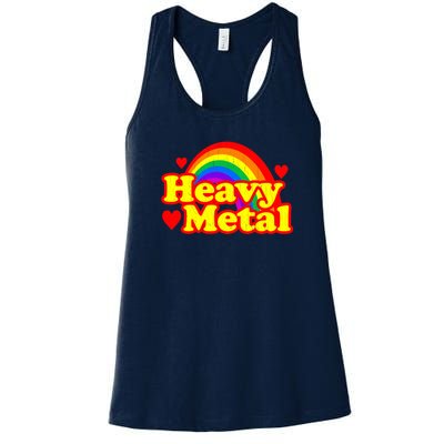 Funny Heavy Metal Rainbow Women's Racerback Tank