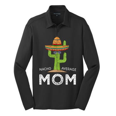 Fun Hilarious Mom Joke Silk Touch Performance Long Sleeve Polo