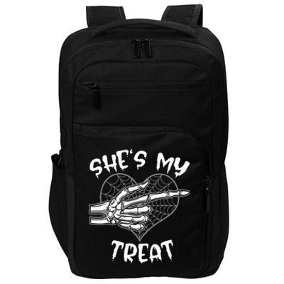 Funny Halloween Matching Couple Costume Impact Tech Backpack