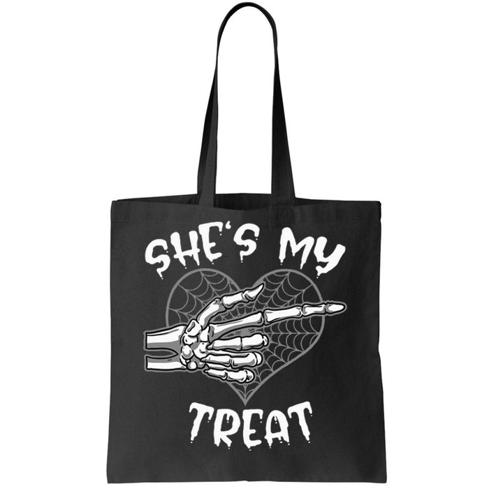 Funny Halloween Matching Couple Costume Tote Bag