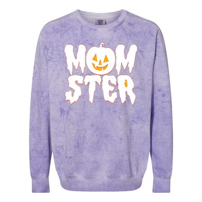 Funny Halloween Momster Monster Colorblast Crewneck Sweatshirt